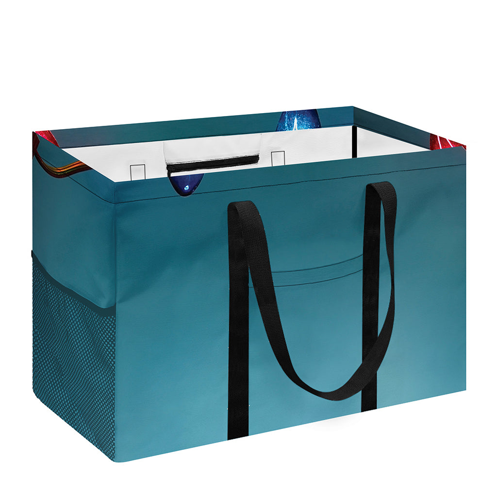 LED Christmas String Lights Print Utility Tote Bag