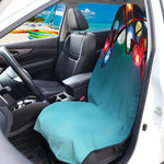 LED Christmas String Lights Print Waterproof Car Seat Cover
