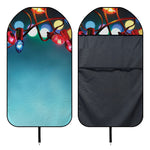 LED Christmas String Lights Print Waterproof Car Seat Cover
