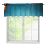 LED Christmas String Lights Print Window Valance