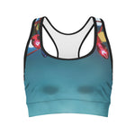 LED Christmas String Lights Print Women's Sports Bra