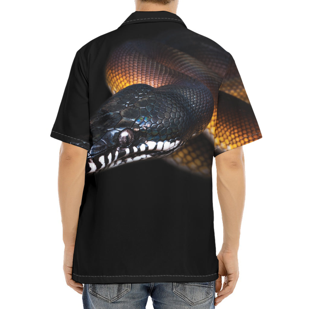 Leiopython Snake Print Aloha Shirt