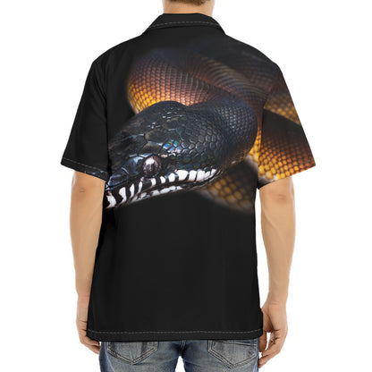 Leiopython Snake Print Aloha Shirt