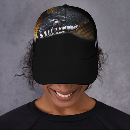 Leiopython Snake Print Baseball Cap