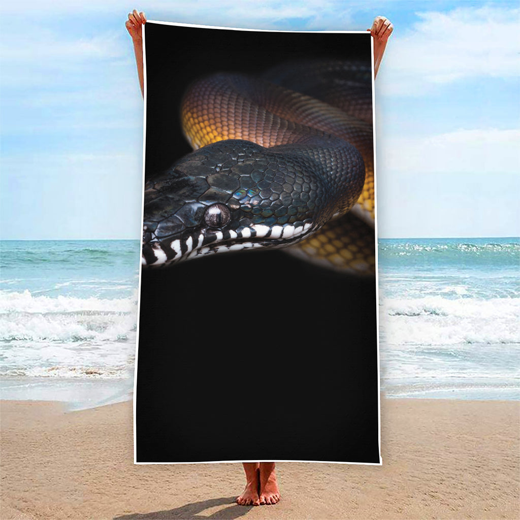 Leiopython Snake Print Beach Towel