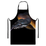 Leiopython Snake Print Bib Apron With Pocket