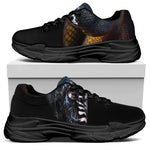 Leiopython Snake Print Black Chunky Shoes