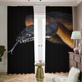 Leiopython Snake Print Dimout Pencil Pleat Curtains