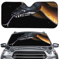 Leiopython Snake Print Car Windshield Sun Shade