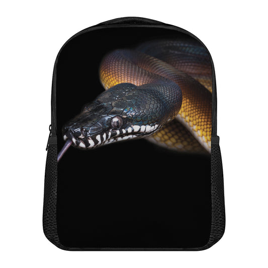 Leiopython Snake Print Casual Backpack