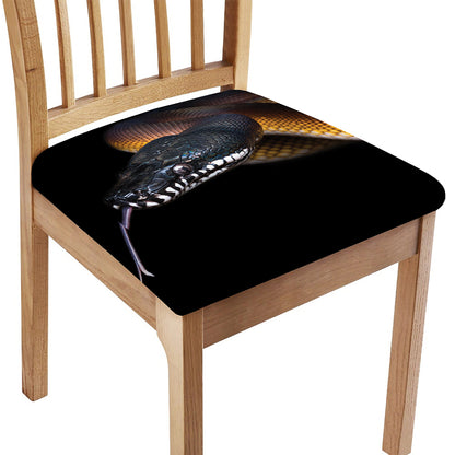 Leiopython Snake Print Chair Cushion Cover