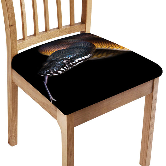 Leiopython Snake Print Chair Cushion Cover
