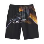 Leiopython Snake Print Cotton Shorts