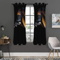 Leiopython Snake Print Grommet Curtain Panels
