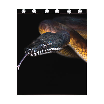 Leiopython Snake Print Curtain