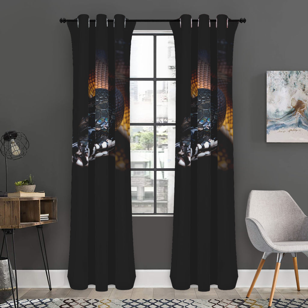Leiopython Snake Print Curtain