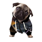 Leiopython Snake Print Dog Zip Up Hoodie