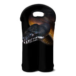 Leiopython Snake Print Double Neoprene Wine Tote