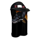 Leiopython Snake Print Double Neoprene Wine Tote