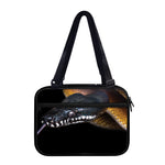 Leiopython Snake Print Double Strap Bible Bag
