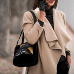 Leiopython Snake Print Double Strap Bible Bag