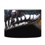 Leiopython Snake Print Drum Lamp Shade
