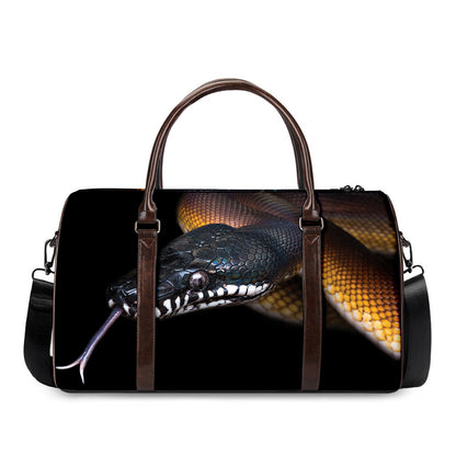 Leiopython Snake Print Duffle Bag