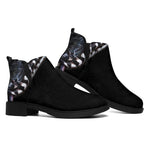 Leiopython Snake Print Flat Ankle Boots