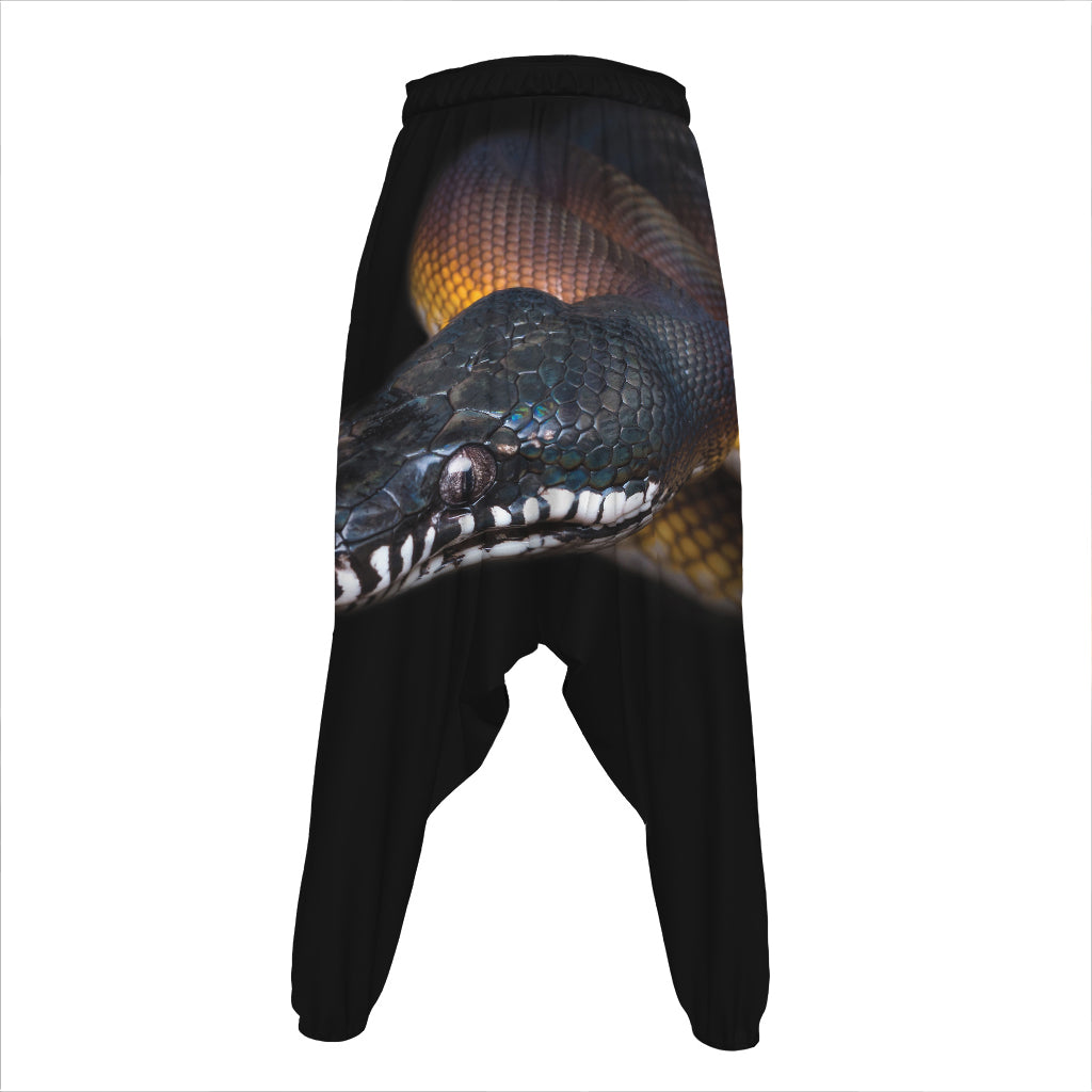 Leiopython Snake Print Hammer Pants