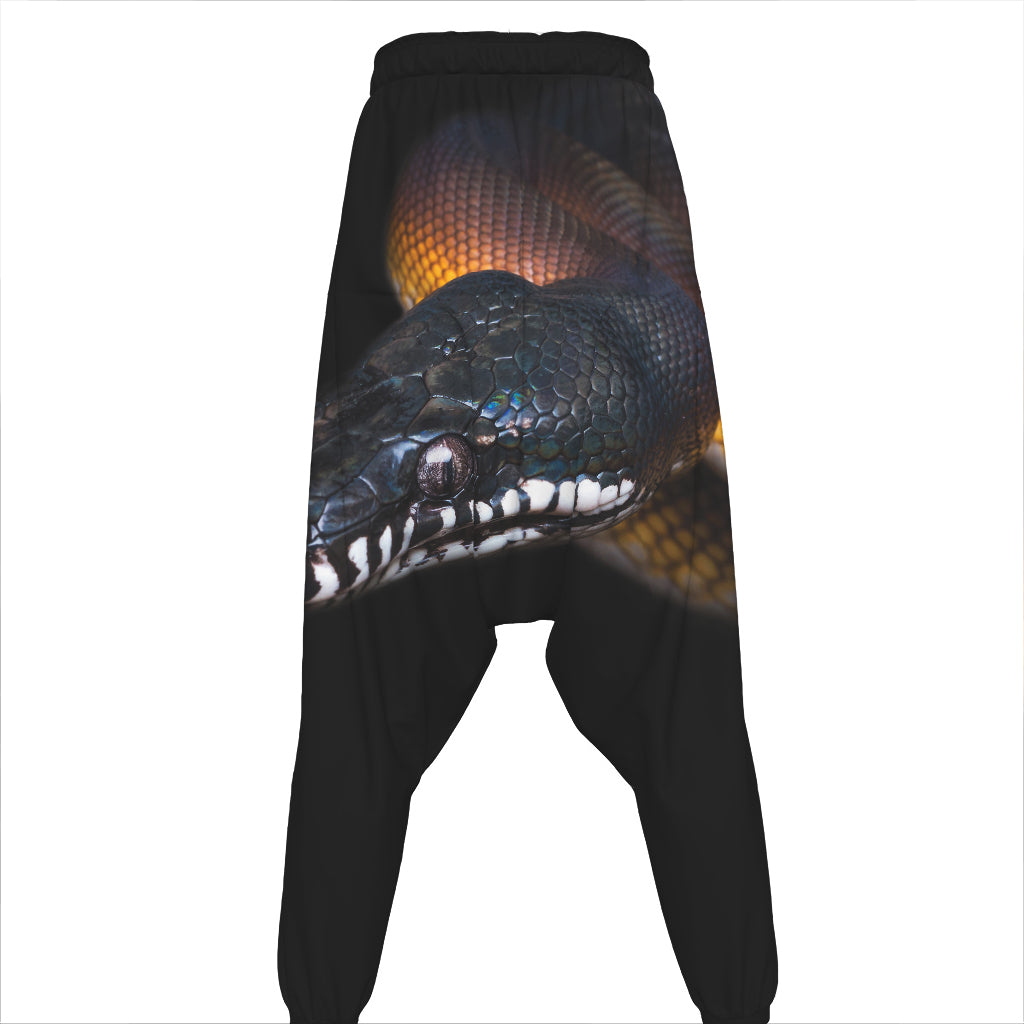 Leiopython Snake Print Hammer Pants