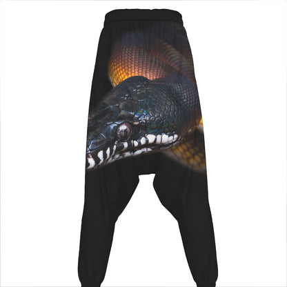 Leiopython Snake Print Hammer Pants