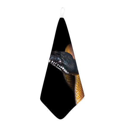 Leiopython Snake Print Hand Towel