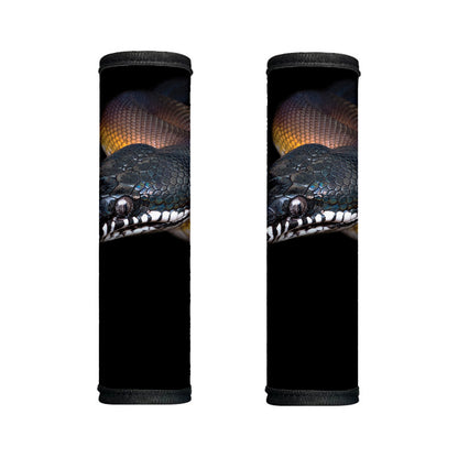 Leiopython Snake Print Handle Covers