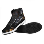 Leiopython Snake Print High Top Leather Sneakers