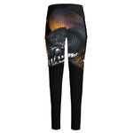 Leiopython Snake Print High-Waisted Pocket Leggings