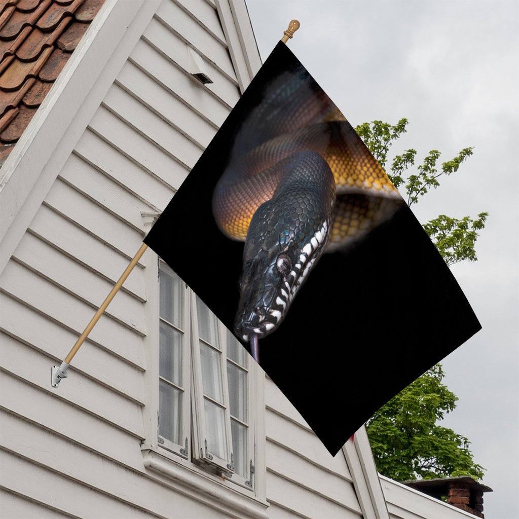 Leiopython Snake Print House Flag