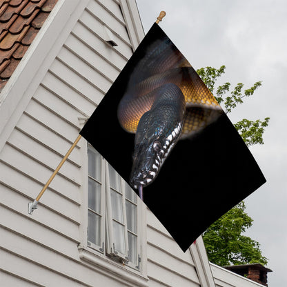 Leiopython Snake Print House Flag