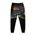 Leiopython Snake Print Jogger Pants