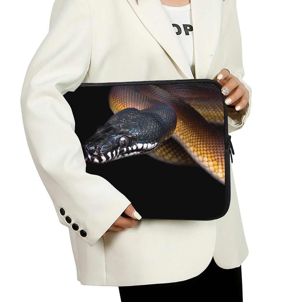 Leiopython Snake Print Laptop Sleeve