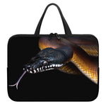 Leiopython Snake Print Laptop Sleeve With Handle