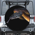 Leiopython Snake Print Leather Spare Tire Cover