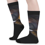Leiopython Snake Print Long Socks