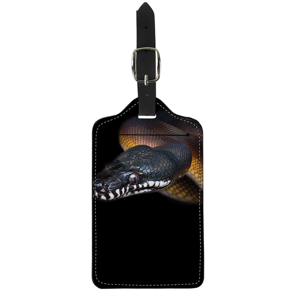 Leiopython Snake Print Luggage Tag