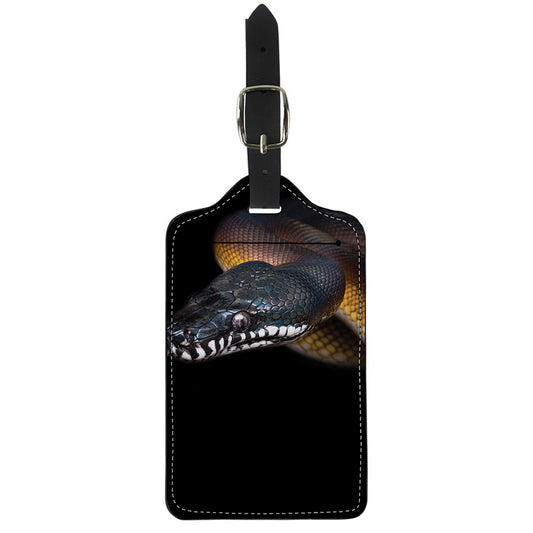 Leiopython Snake Print Luggage Tag