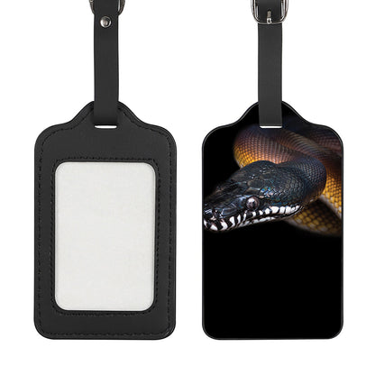 Leiopython Snake Print Luggage Tag