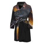Leiopython Snake Print Men's Bathrobe