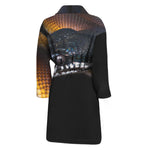 Leiopython Snake Print Men's Bathrobe
