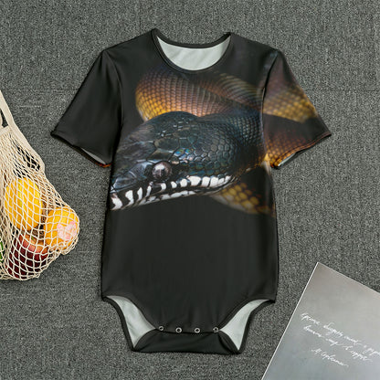 Leiopython Snake Print Men's Bodysuit