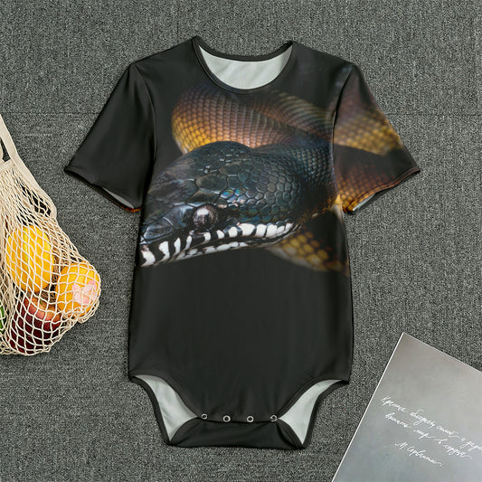 Leiopython Snake Print Men's Bodysuit