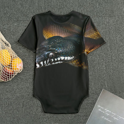 Leiopython Snake Print Men's Bodysuit